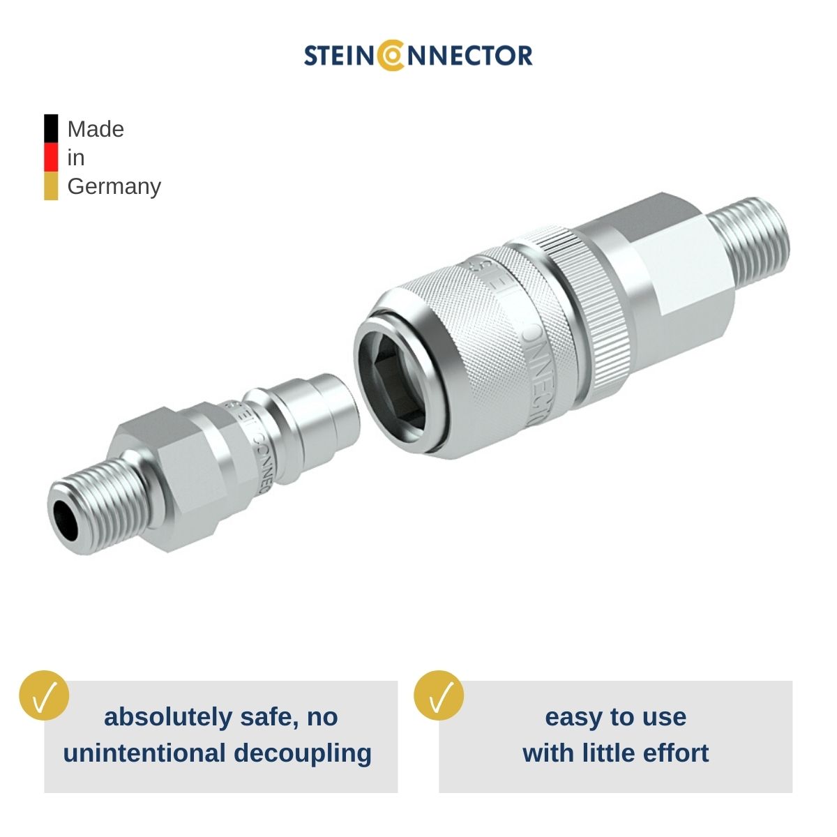 safety compressed air couplings made in germany for sewage and sewer technology professional quality for unintentional decoupling